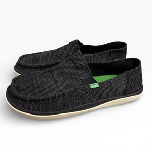 Sanuk Vagabond Tripper Mesh Slip-On Shoes Men’s Black Size 12 M Comfort Casual